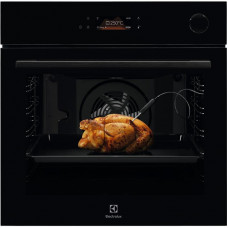 Духова шафа Electrolux електрична, 72л, А+, пара, дисплей, конвекція, піроліз, ф-ція пароварки, телескопічні напрямні, чорний Духова шафа Electrolux електрична, 72л, А+, пара, дисплей, конвекція, піроліз, ф-ція пароварки, телескопічні напрямні, чорний