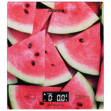 Ваги Ardesto кухонні Wаtermelon, 5кг, AAAx2 в комплекті, скло, багатокольоровий