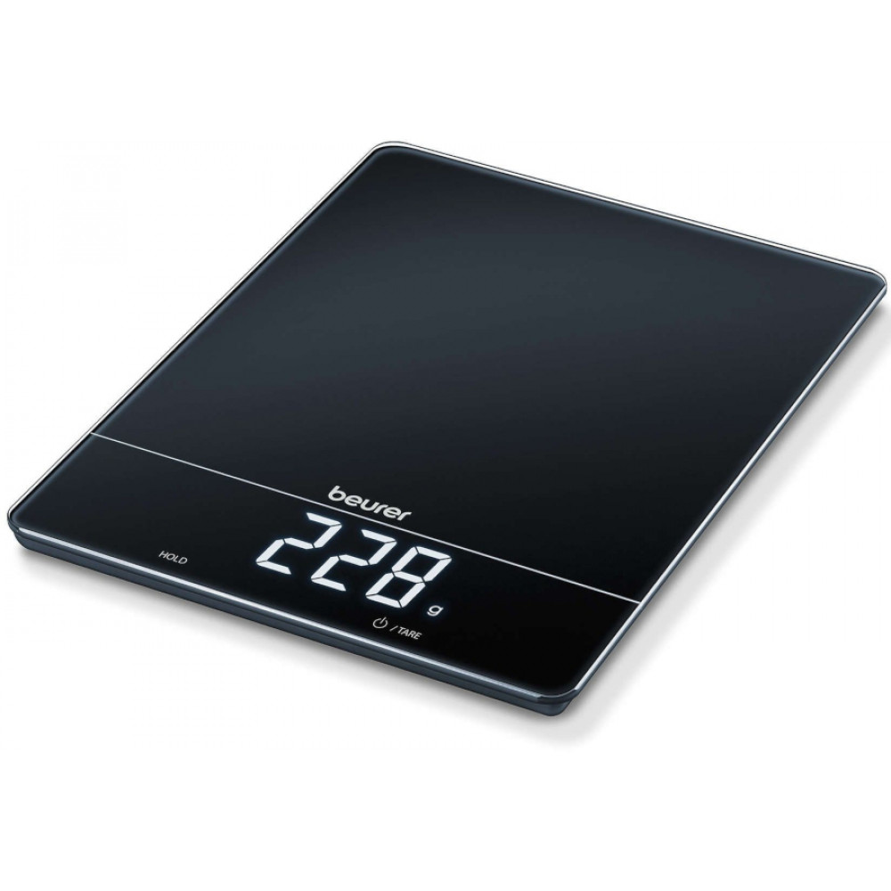 Ваги Beurer кухонні, 15кг, сенс. керування, АААx3  в комплекті, скло, чорний