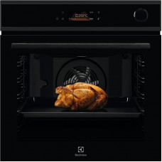 Духова шафа Electrolux електрична, 72л, А+, пара, дисплей, конвекція, піроліз, ф-ція пароварки, телескопічні напрямні, чорний Духова шафа Electrolux електрична, 72л, А+, пара, дисплей, конвекція, піроліз, ф-ція пароварки, телескопічні напрямні, чорний