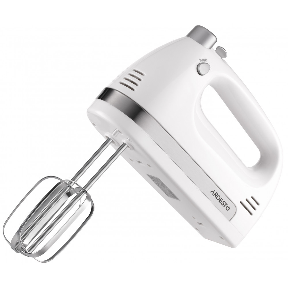 Міксер Ardesto ручний 300Вт, насадки-4, турборежим, білий