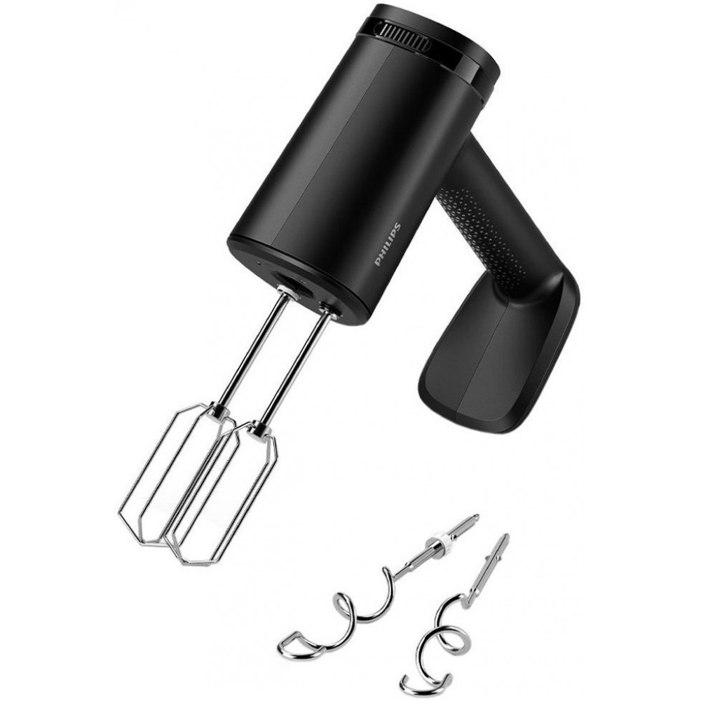 Міксер Philips ручний 5000 series 500Вт, насадки-4, турборежим, чорний