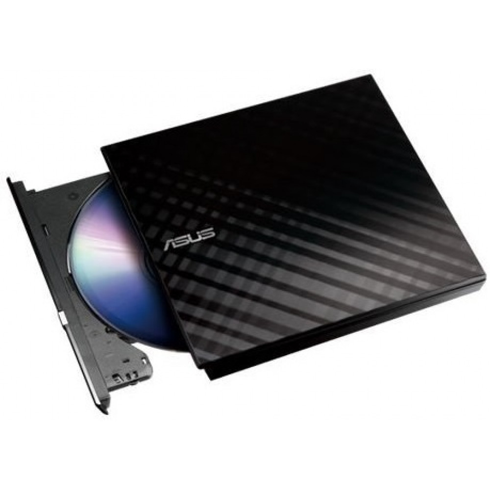 Привід оптичний портативний ASUS SDRW-08D2S-U LITE DVD+-R/RW burner USB2.0 чорний Retail Box Slim