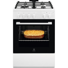 Плита Electrolux газова, 59л, 60x60см, чавун, білий