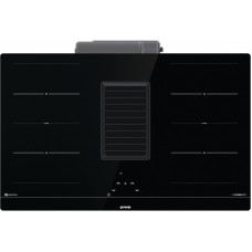 Варильна повверхня Gorenje індукційна, 83см, розширена зона, вбудована витяжка, 620м.куб/год, чорний