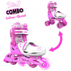 Роликові ковзани Neon Combo, розмір 34-37, рожевий