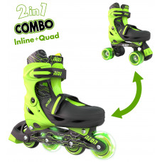 Роликові ковзани Neon Combo, розмір 30-33, салатовий