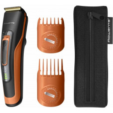 Машинка для стрижки Rowenta Sport Collection, акум., роторний мотор, насадок-2, кейс, сталь, чорно-помаранчевий