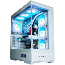 Корпус Zalman P50 DS без БЖ, 2xUSB3.0, 1xUSBType-C, 4x120мм ARGB, VGA 435мм, LCS ready, TG Side Panel, ATX, білий