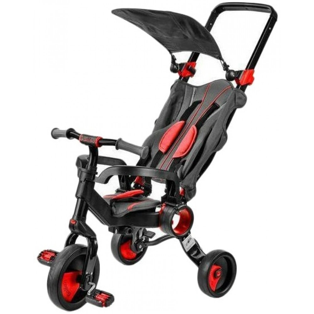 Триколісний велосипед Galileo Strollcycle Black червоний