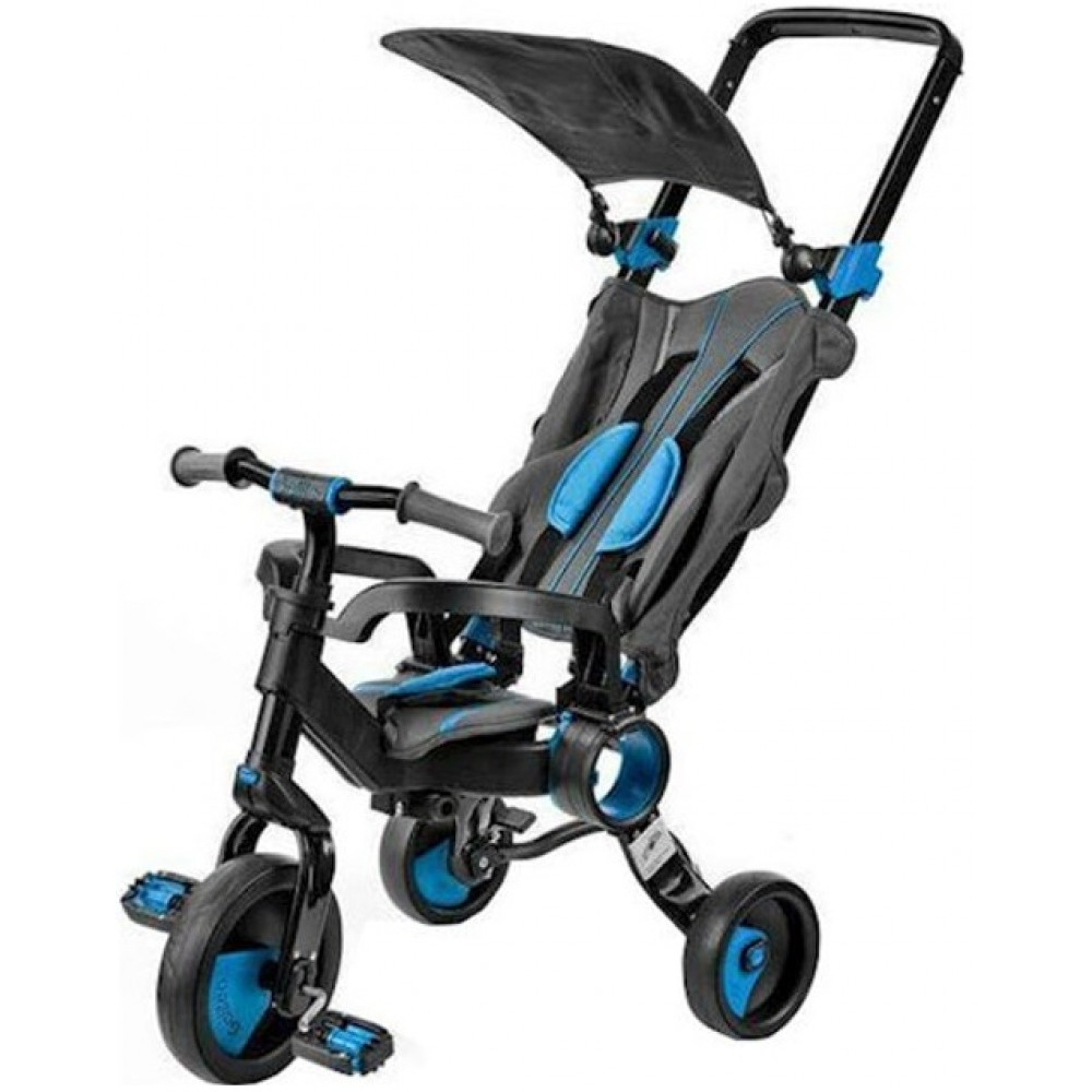 Триколісний велосипед Galileo Strollcycle Black синій
