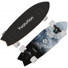Скейтборд Yvolution Fishtail Cruiser 76см, синій Скейтборд Yvolution Fishtail Cruiser 76см, синій