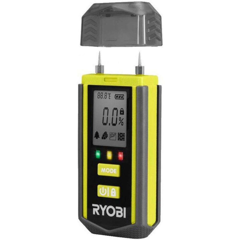 Вологомір Ryobi RBPINMM1 деревина/штукатурка/бетон ±2% 0.1кг