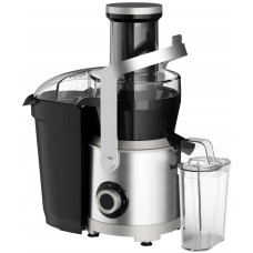 Соковитискач Tefal Nutri XXL відцентрований 1000Вт, чаша-0.8л, жмих-2.2л, жолоб на ціле яблуко, пластик/метал, чорний-нержавіюча сталь