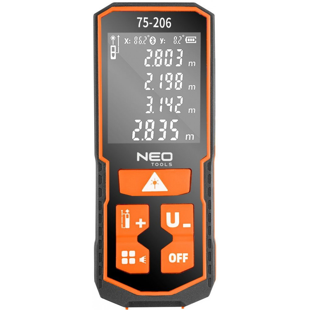 Далекомір лазерний Neo Tools, 0.05–100м, ±2мм, 0.096кг
