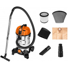 Пилосос професійний Neo Tools 1600Вт 18 кПа контейнер 35л HEPA колеса 7.5кг