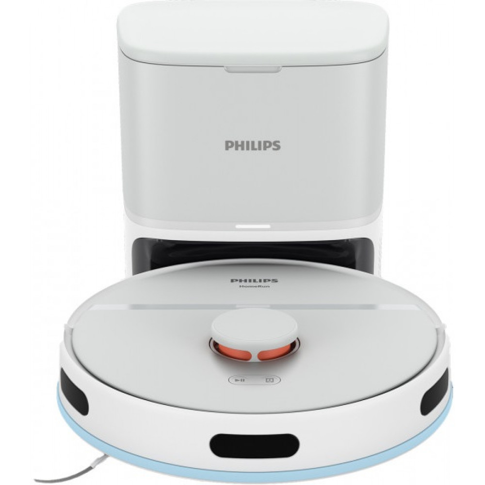 Робот-пилосос Philips Series 2000, h=40.3см, вологе прибирання, конт пил -0.25л, автон. робота до 130хв, НЕРА 11, білий