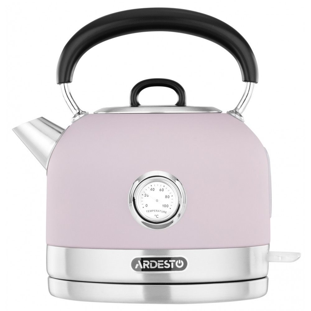 Електрочайник Ardesto Lilac Dream, 1.7л, метал, мат, Otter, ліловий