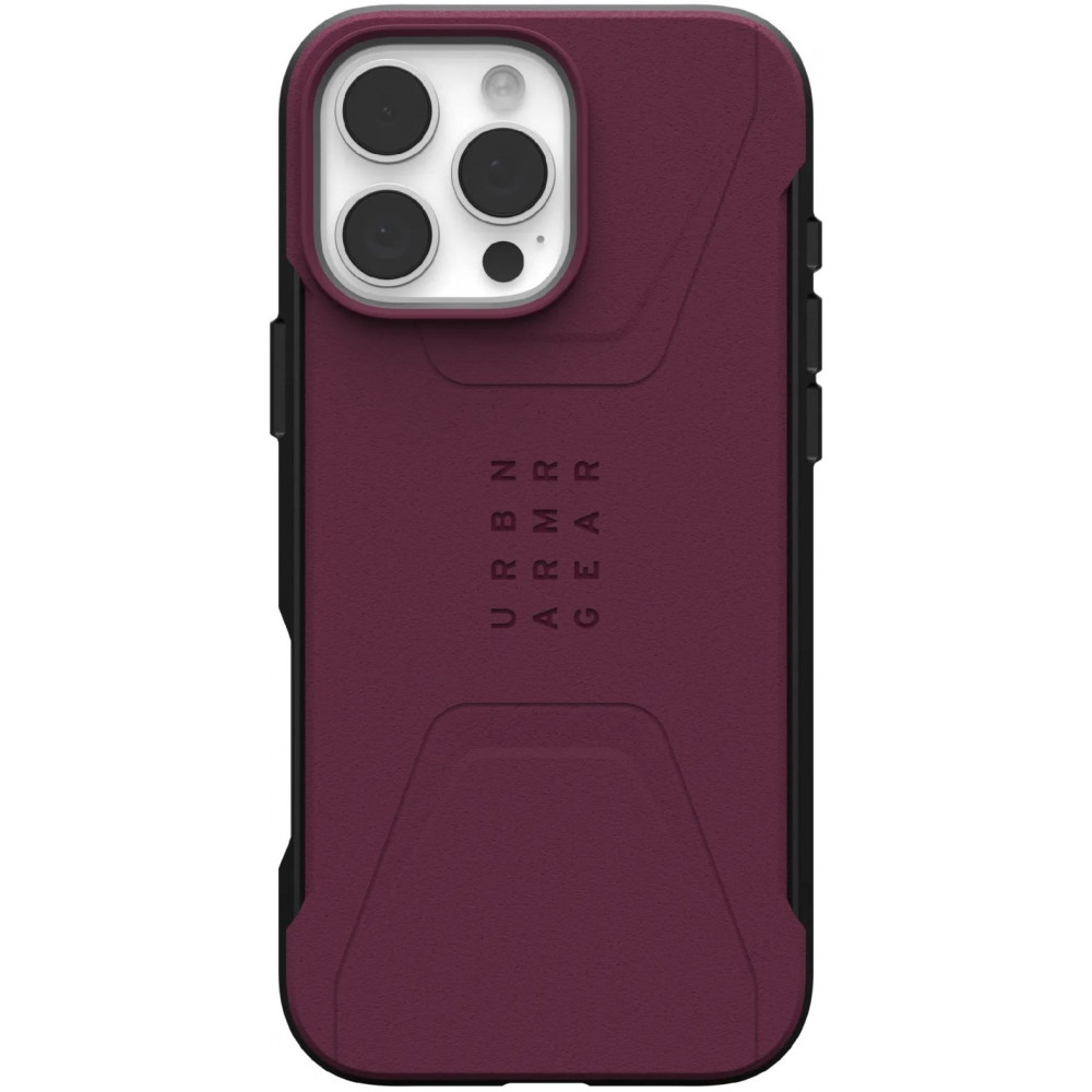 Чохол UAG для iPhone 16 Pro Max, Civilian Magsafe, Bordeaux