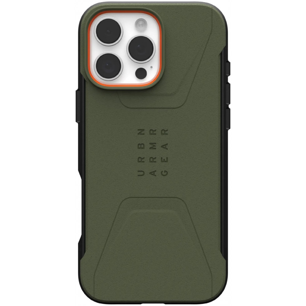 Чохол UAG для iPhone 16 Pro Max, Civilian Magsafe, Olive Drab