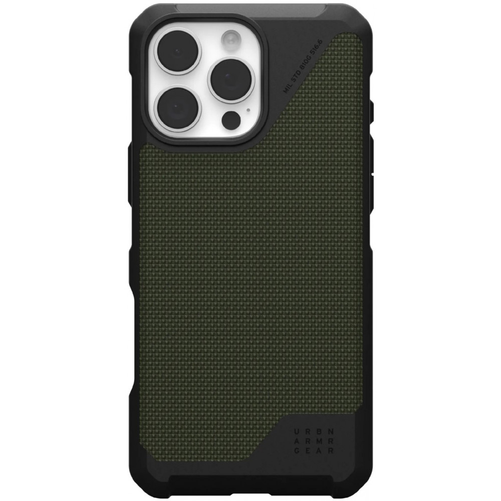 Чохол UAG для iPhone 16 Pro Max, Metropolis LT Magsafe, Kevlar Olive
