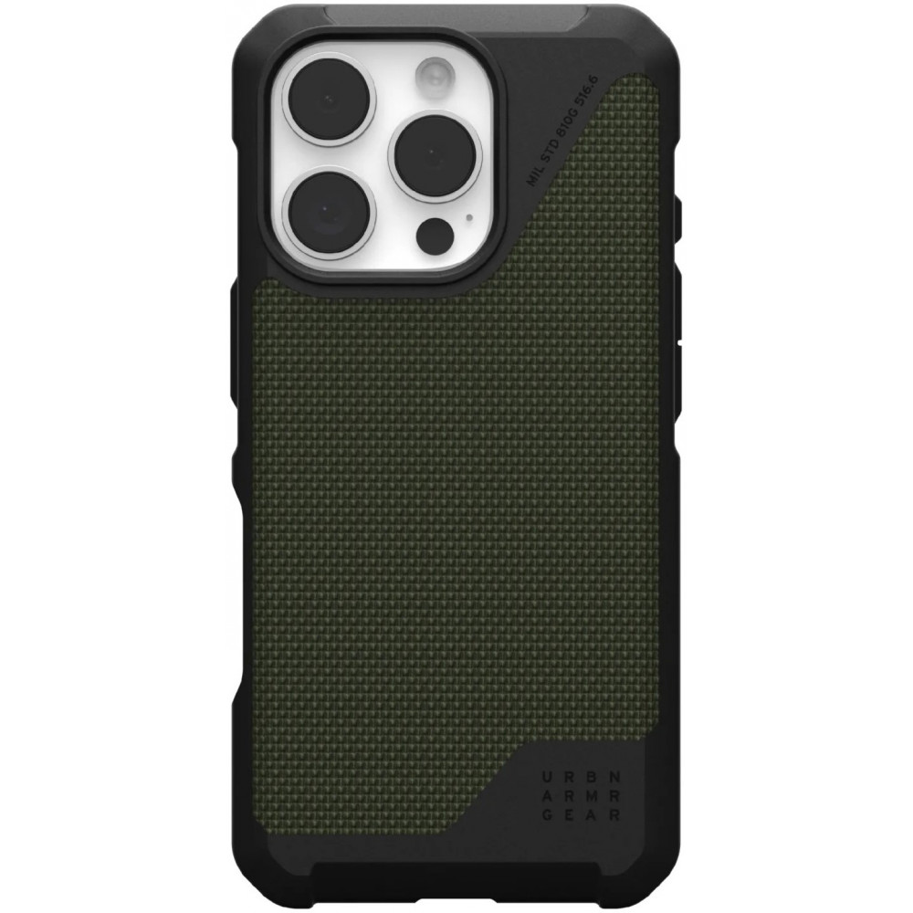 Чохол UAG для iPhone 16 Pro, Metropolis LT Magsafe, Kevlar Olive