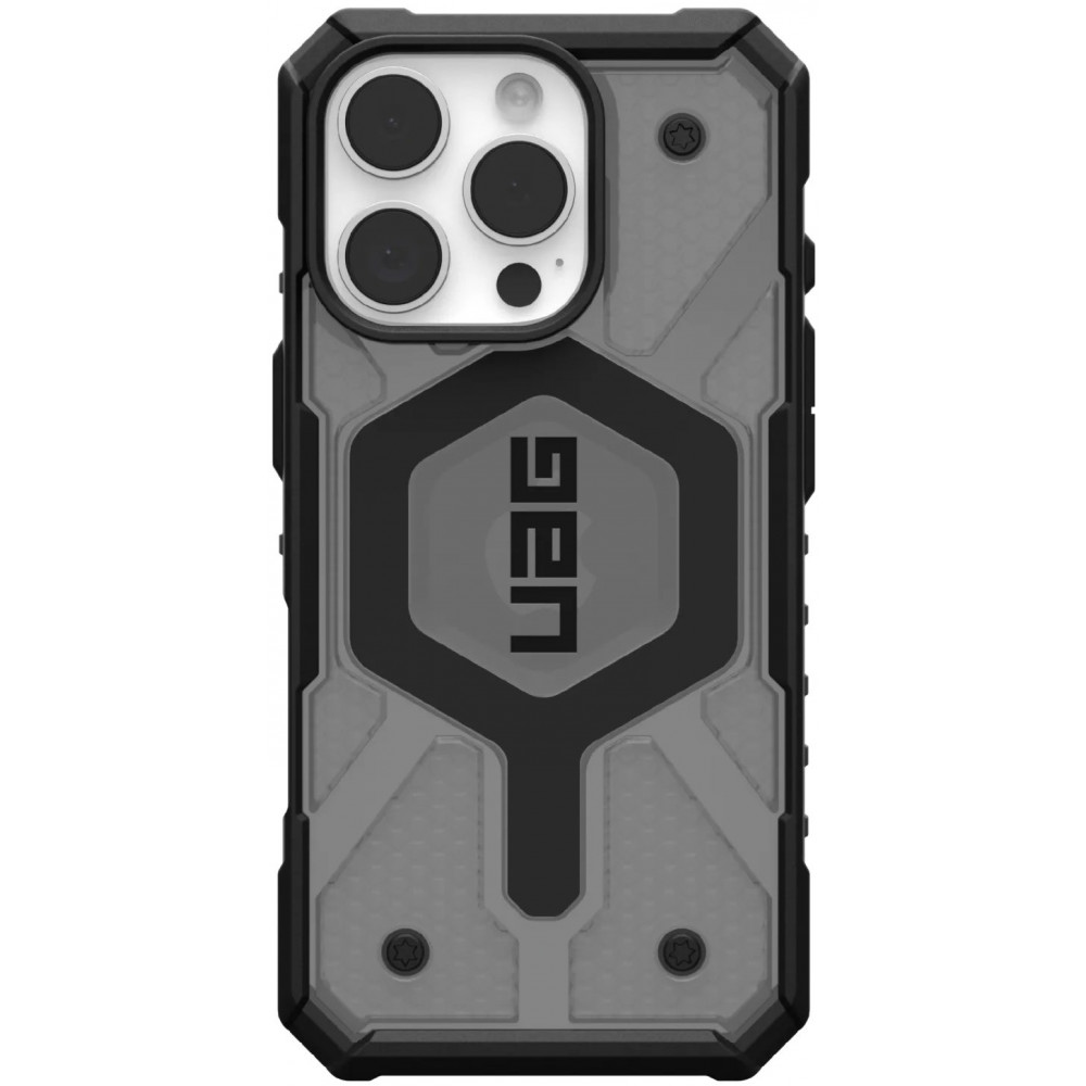 Чохол UAG для iPhone 16 Pro, Pathfinder Clear Magsafe, Ash