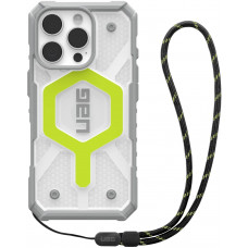 Чохол+ремінець UAG для iPhone 16 Pro, Pathfinder Clear Magsafe, Active Neon Lanyard Чохол+ремінець UAG для iPhone 16 Pro, Pathfinder Clear Magsafe, Active Neon Lanyard