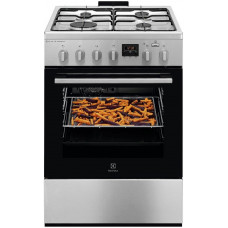 Плита Electrolux комбінована, 58л, 60x60см, дисплей, конвекція, пара, нерж