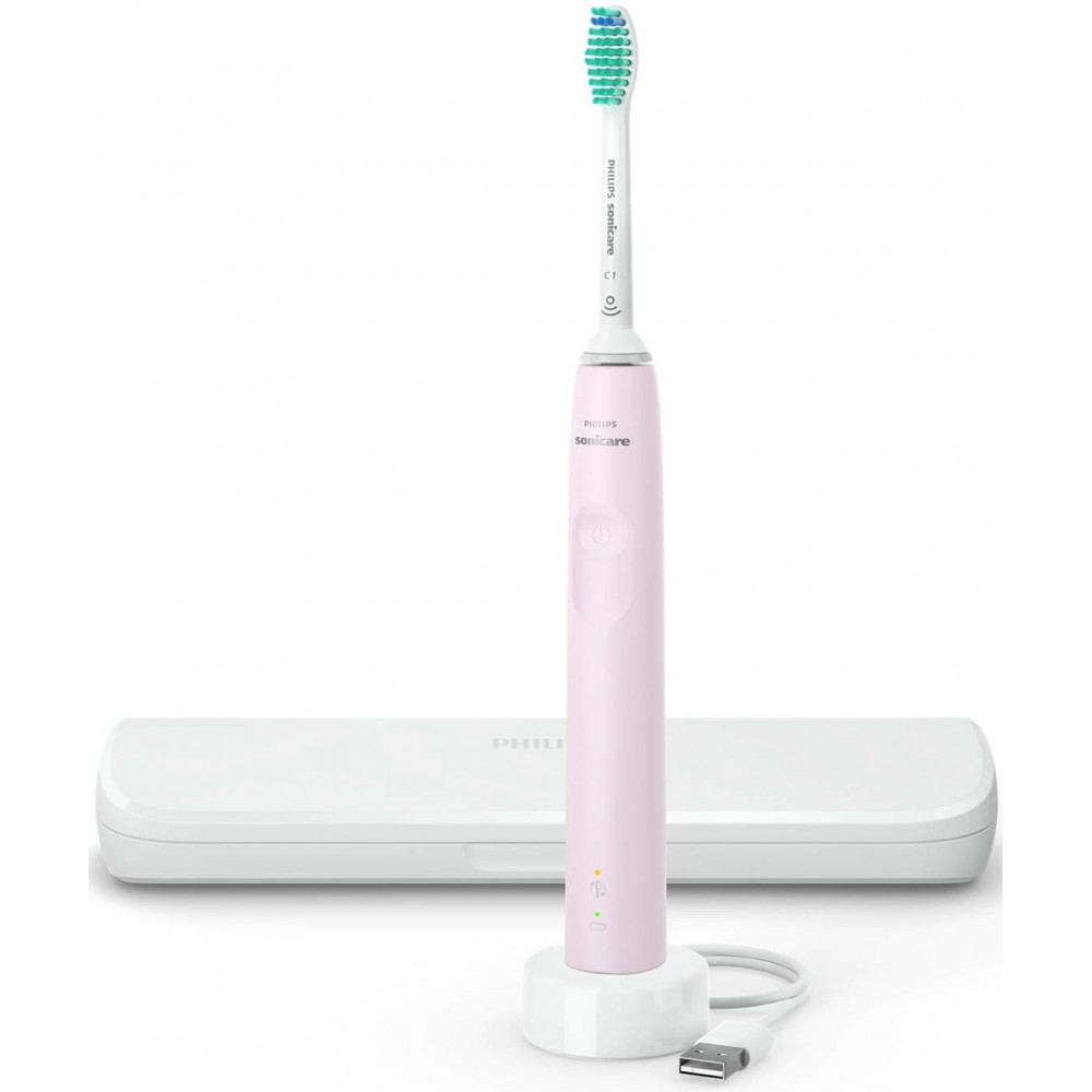 Щітка зубна електр. Philips, Sonicare Gemini 3100, 31т. колив/хв, насадок-1, футляр, рожевий