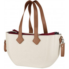 Сумка Nuvita MyMia ручки еко-шкіра, килимок, ремені для коляски, бежево-коричневий