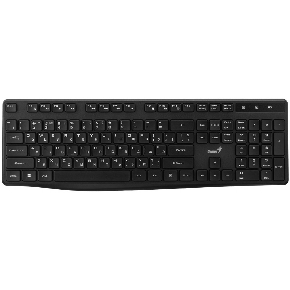 Клавіатура мембранна Genius KB-7200, 104key, WL, EN/UKR, чорний