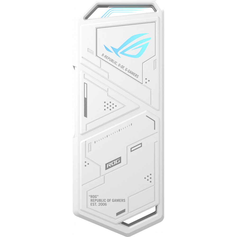 Портативний корпус ASUS для SSD ROG STRIX ARION ESD-S1C/WHT/G/AS PCIe NVMe M.2 2230/2242/2260/2280 USB Type-C 3.2 Gen 2x1 білий