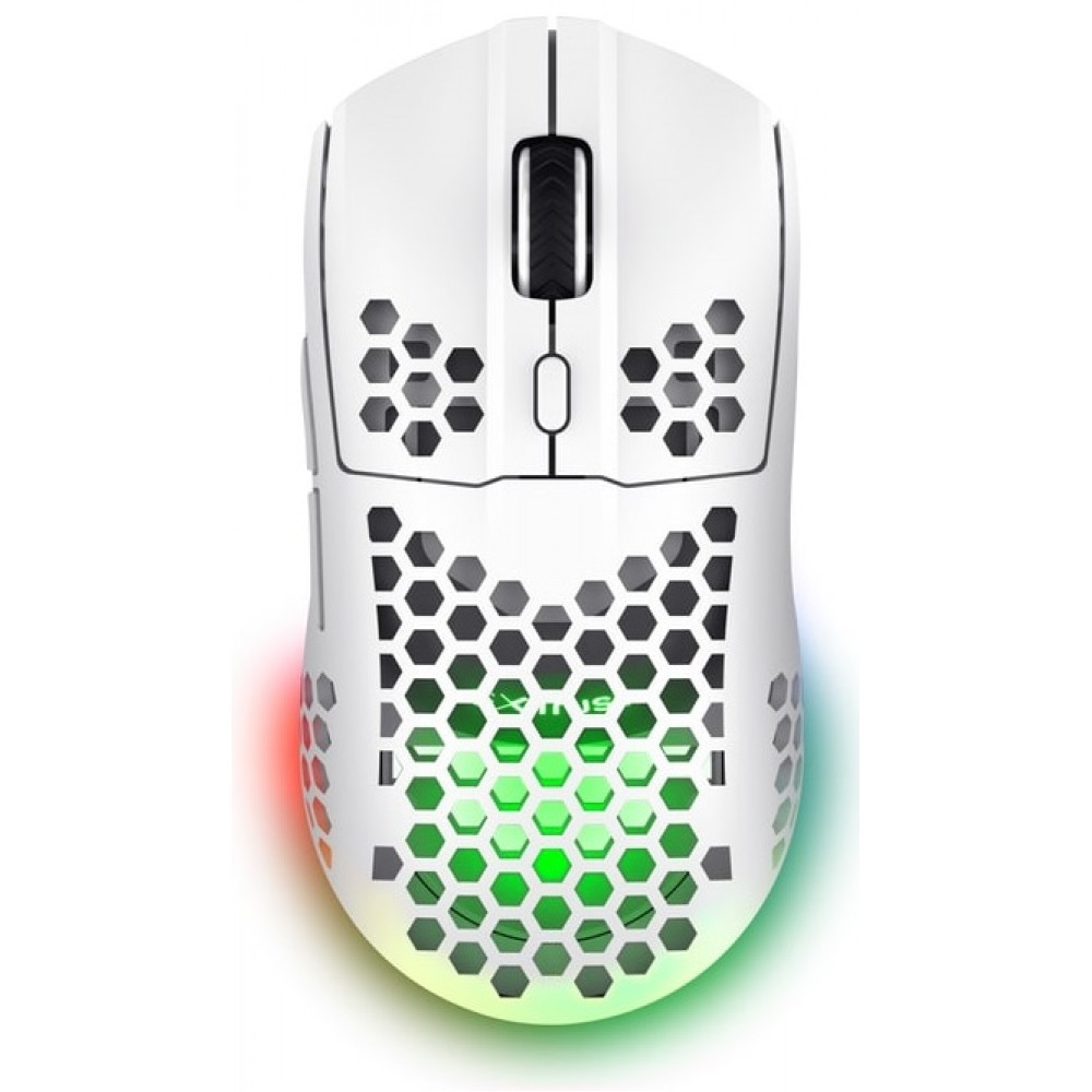 Миша Trust GXT 929 Helox, WL/USB-A, білий