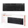 Клавіатура мембранна 2E KS280 120key, WL/BT, EN/UK, silent, чорно-сіра Клавіатура мембранна 2E KS280 120key, WL/BT, EN/UK, silent, чорно-сіра