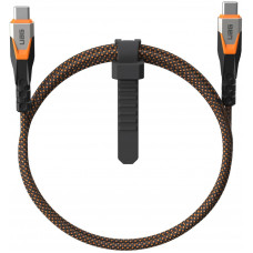 Кабель USB-C > USB-C 3.2 заряджання/синхронізації UAG 0.75м, 240Вт, Type-C, Rugged Double Braided Nylon, Black/Orange Кабель USB-C > USB-C 3.2 заряджання/синхронізації UAG 0.75м, 240Вт, Type-C, Rugged Double Braided Nylon, Black/Orange
