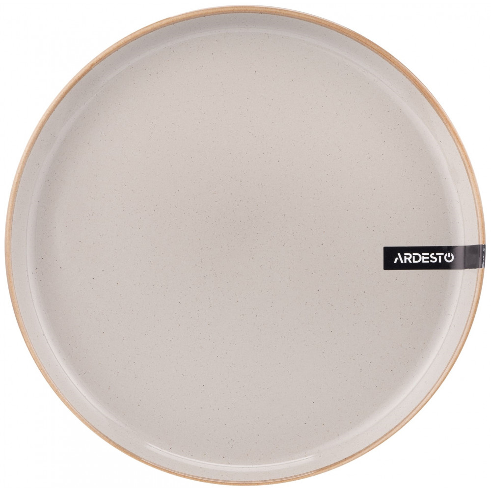 Тарілка обідня Ardesto Apulia, 26.6см, кераміка, сірий