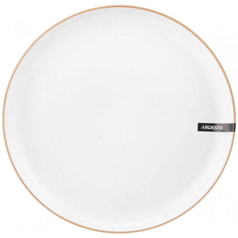 Тарілка десертна Ardesto Apulia, 20.3см, кераміка, білий