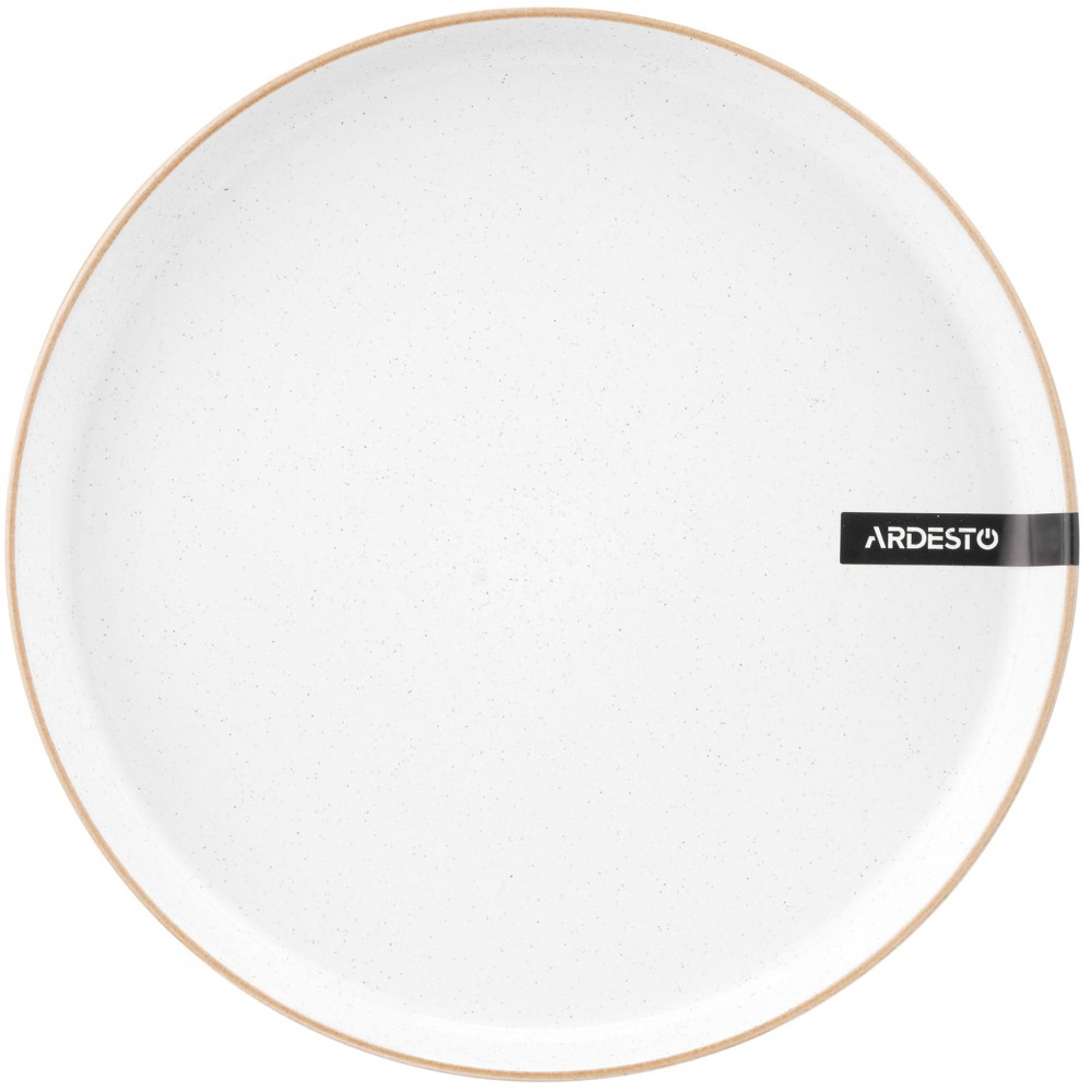 Тарілка обідня Ardesto Apulia, 26.6см, кераміка, білий