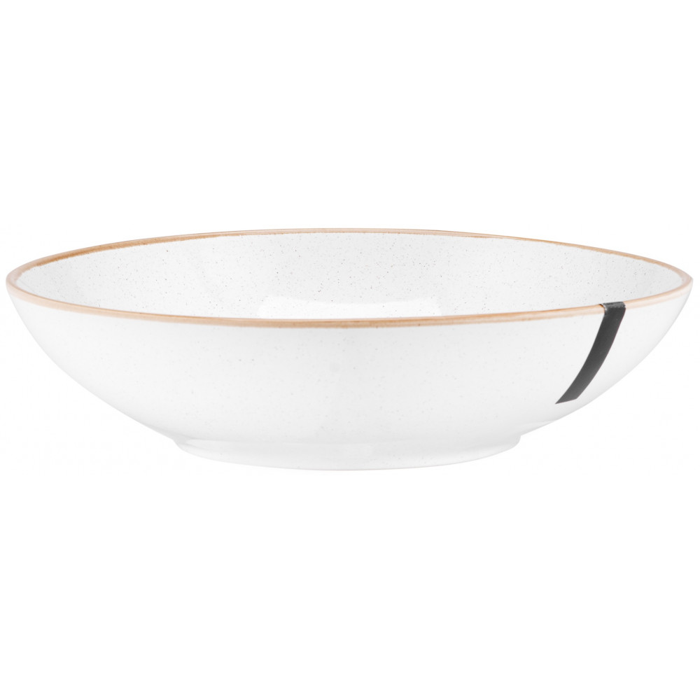 Тарілка супова Ardesto Apulia, 820мл, 20.8см, кераміка, білий