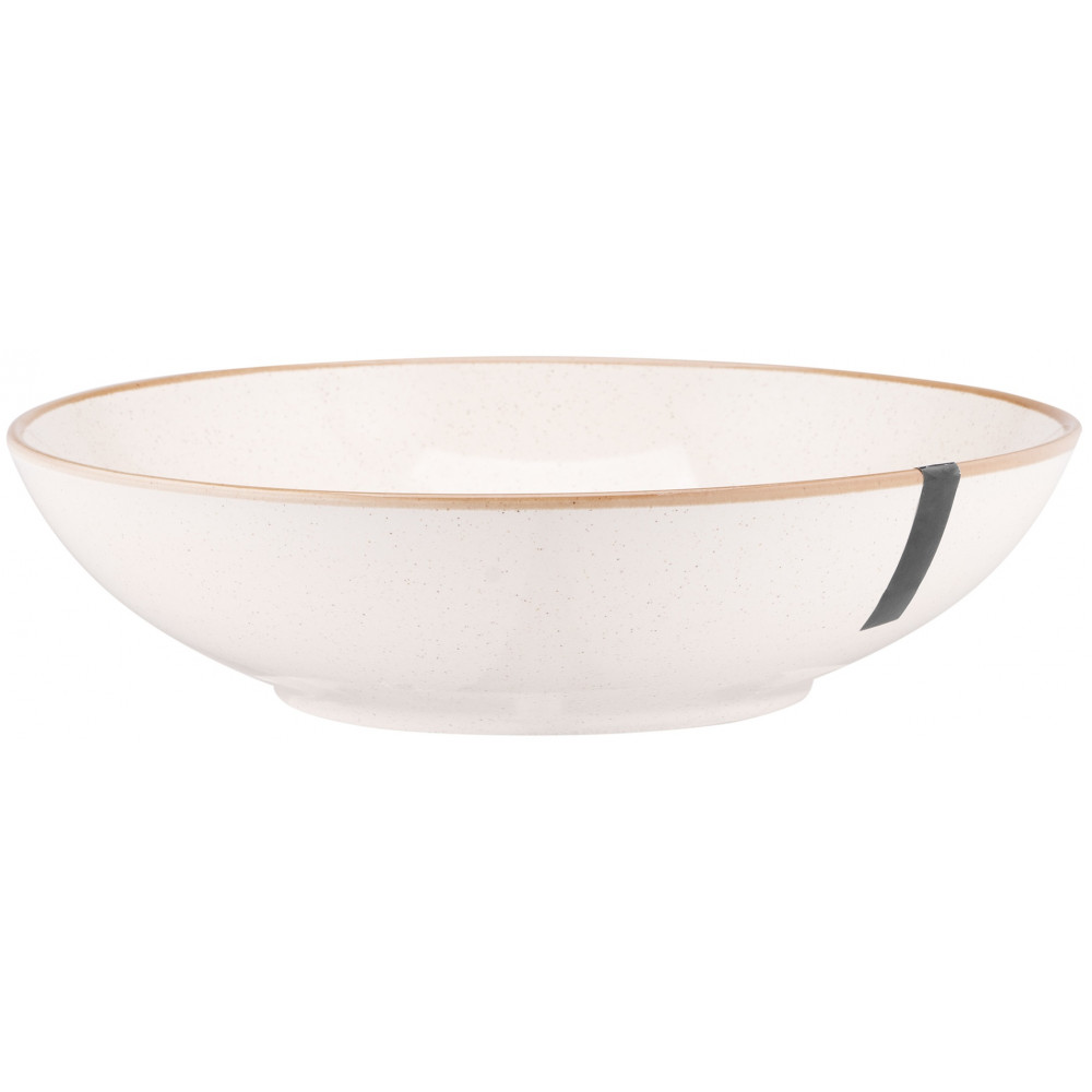 Тарілка супова Ardesto Apulia, 820мл, 20.8см, кераміка, кремовий