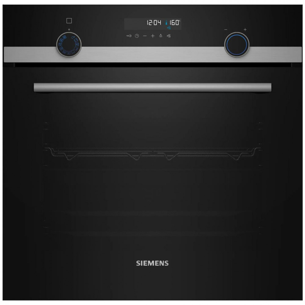 Духова шафа Siemens електрична, 66л, A, дисплей, конвекція, телескопічні направляючі, чорний