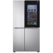 Холодильник LG SBS, 179x91х74, холод.відд.-414л, мороз.відд.-233л, 2дв., А+, NF,  інв., диспл внутр., зона св-ті, Door in door, нерж