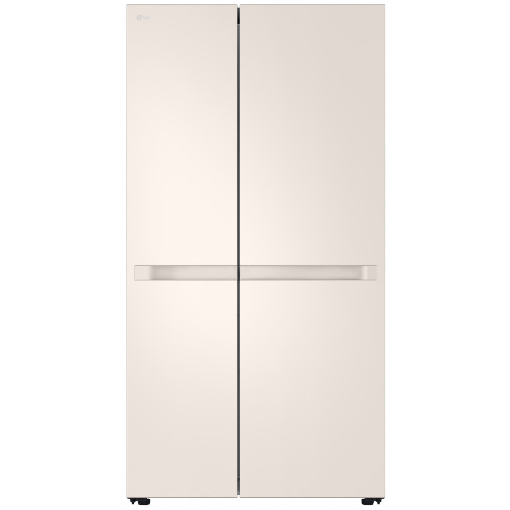 Холодильник LG SBS, 179x91х74, холод.відд.-422л, мороз.відд.-236л, 2дв., А+, NF, інв., диспл внутр., бежевий