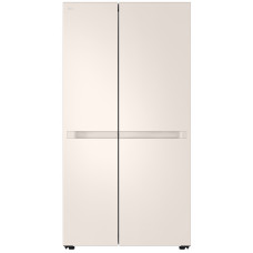 Холодильник LG SBS, 179x91х74, холод.відд.-422л, мороз.відд.-236л, 2дв., А+, NF, інв., диспл внутр., бежевий