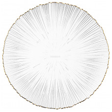 Тарілка Ardesto Mallow, 26.5см, скло, прозорий