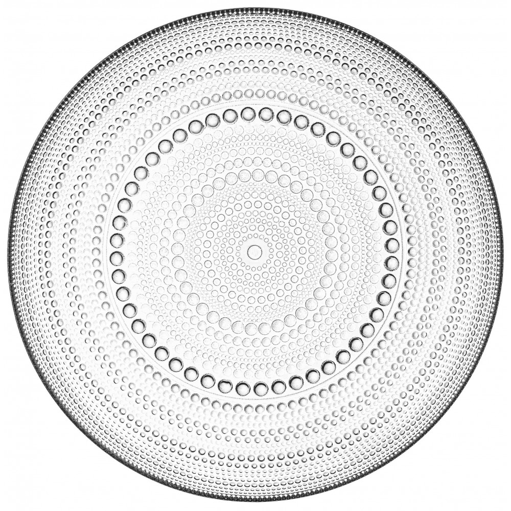 Тарілка Ardesto Verbena, 20.7см, скло, прозорий