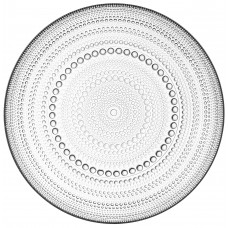 Тарілка Ardesto Verbena, 20.7см, скло, прозорий