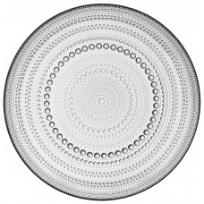 Тарілка Ardesto Verbena, 24.5см, скло, сірий