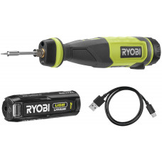 Паяльник акумуляторний Ryobi USB Lithium RSI4-120G 4В 2А·год 460°С світлодіодне підсвічування 0.1кг